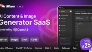 Artifism (v4.5.0) AI Content & Image Generator SaaS [Activated] Nulled