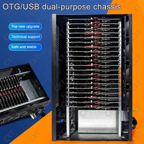 PHONE FARM BOX WITH OTG Ethernet Click Farm SYSTEM UNIFIED CONTROL 20 PCS PHONE BOARDS in ONE BOX PHONE FARM MOTHERBOARD BOX - Image 3